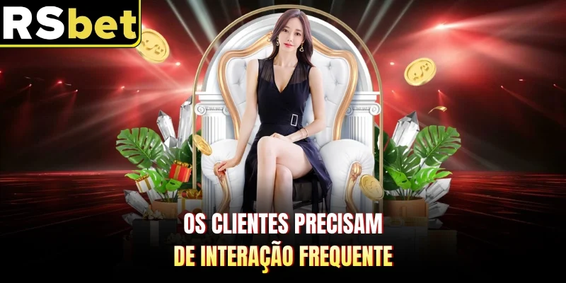 Os clientes precisam de interação frequente