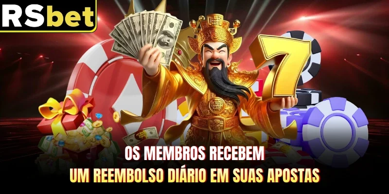 Os membros recebem um reembolso diário em suas apostas