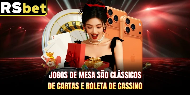 Jogos de Mesa são clássicos de cartas e roleta de cassino 