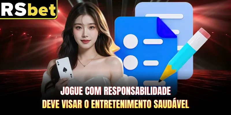 Jogue com responsabilidade deve visar o entretenimento saudável 
