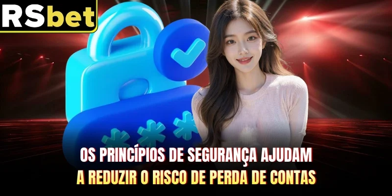 Os princípios de segurança ajudam a reduzir o risco de perda de contas