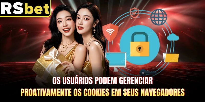 Os usuários podem gerenciar proativamente os cookies em seus navegadores
