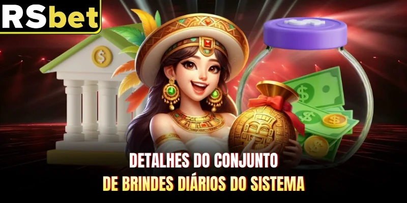 Detalhes do conjunto de brindes diários do sistema